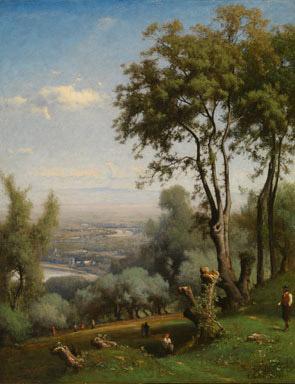 George Inness Near Perugia, Italy oil painting image